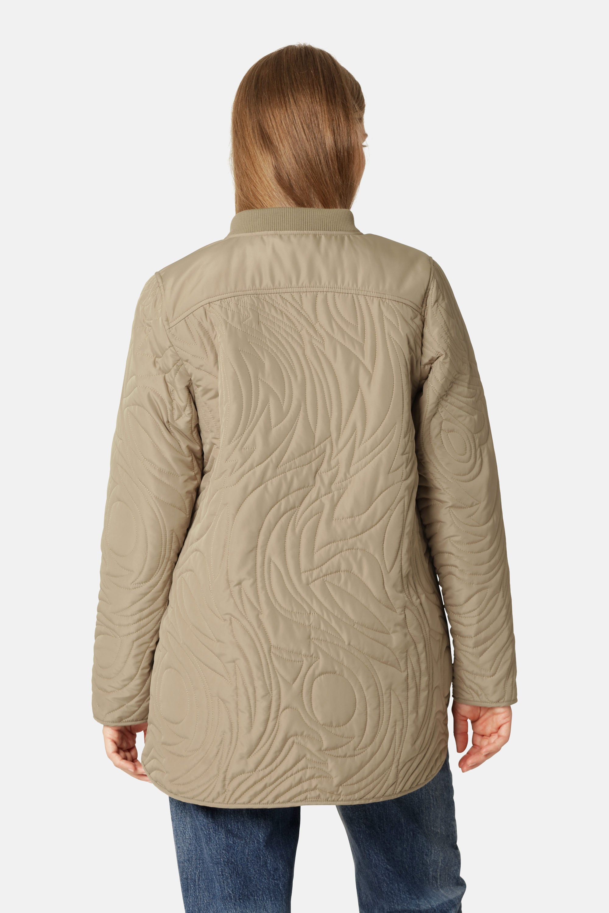 Short Quilt Jacket - Greige